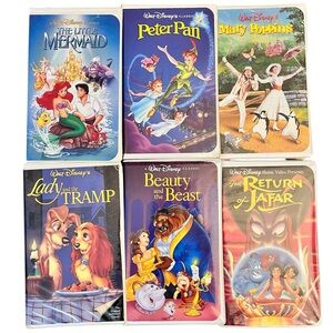 6 Disney black diamond VHS Classics